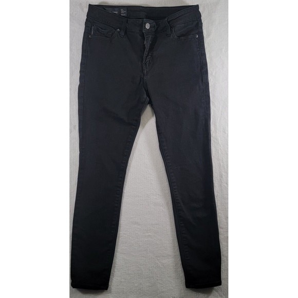 Armani Exchange Denim - ARMANI EXCHANGE Women's Jeans Size 29 Black Super Skinny Mid-Rise Stretch Denim